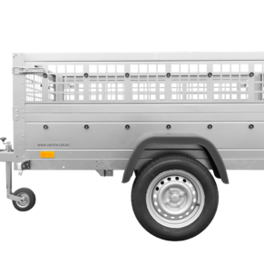 Remorque basculante 200x125 Garden Trailer 201 KIPP avec ridelles grillagées et roue jockey (Digital Depot)